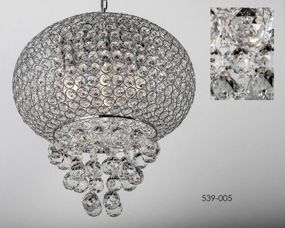 Lámpara cristal CRACOVIA 45cm 539-005 BELDA. STOCK EN TIENDA
