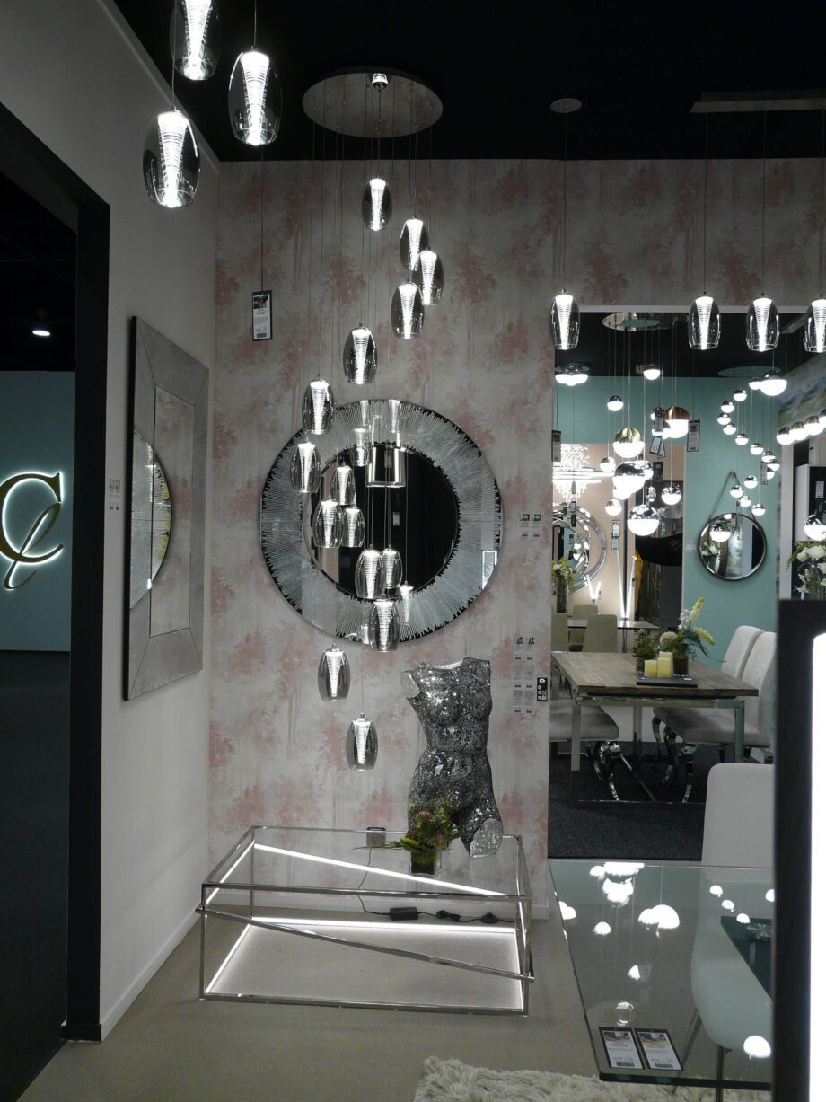 AURORA: Reloj redondo con espejo y Pan de plata Schuller 593546 Ø80 OUTLET:  DISPONIBLE EN TIENDA