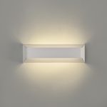 LUCA - Aplique metal blanco texturado de 10,5w Led