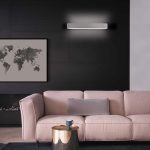 Aplique GALA metal blanco texturado de 41w Led arriba abajo Acb Iluminación