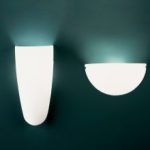 GILDA: Aplique de pared de cristal opal blanco E27 A1669510P  Acb Iluminación
