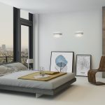 LUCA - Aplique metal blanco texturado de 10,5w Led