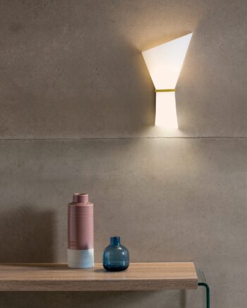 PERLA: Aplique de pared cristal opal blanco con Oro mate para dos bombillas E27 A30201OT  Acb Iluminación