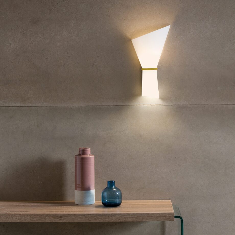 PERLA: Aplique de pared cristal opal blanco con Cromo para 2 bombillas E27 A30201OP  Acb Iluminación