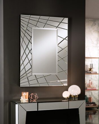 Espejo rectangular FUSION con marco de espejo de lunas biseladas