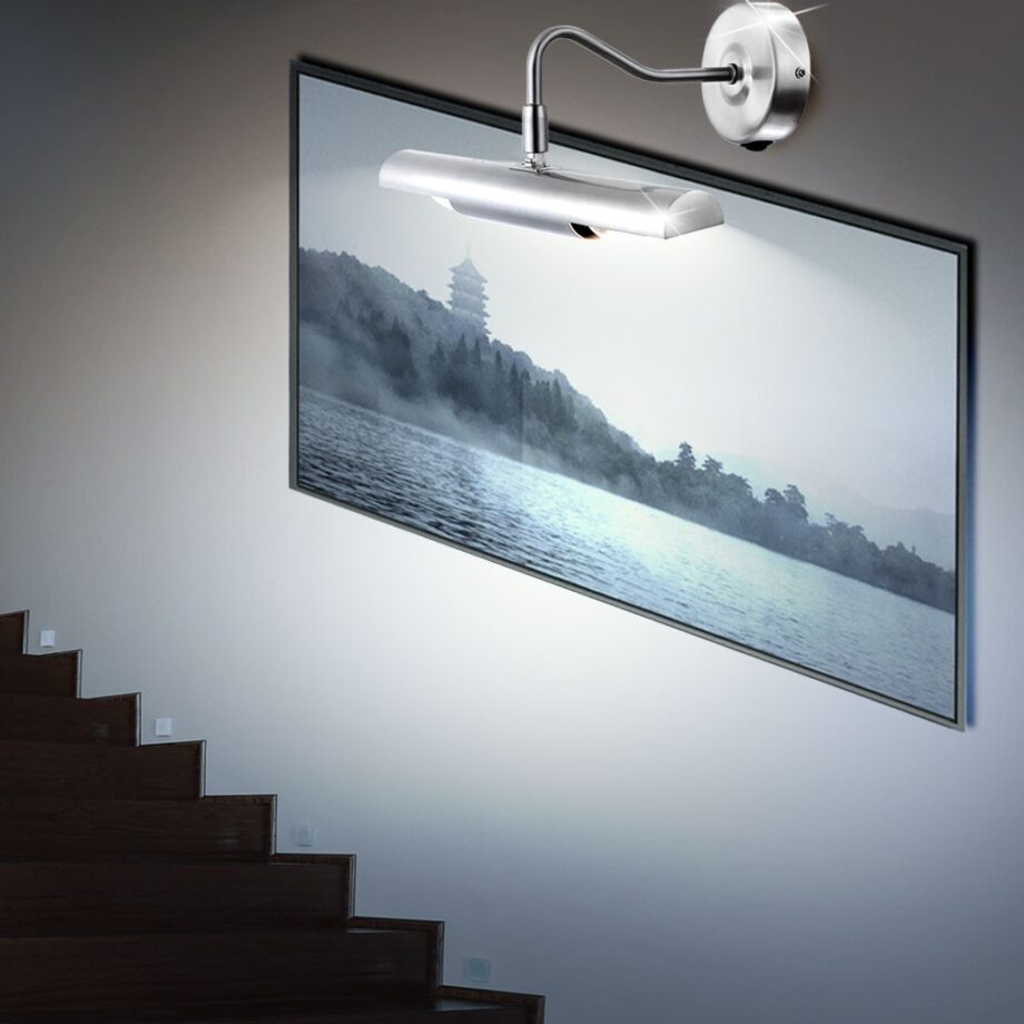 PICTURE: Alumbracuadros / espejos Níquel satinado, para 2 bombillas E14, Globo Lighting 4403. STOCK EN TIENDA