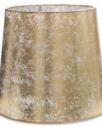 Pantalla plastificada dorada HERMES 15cm para E14