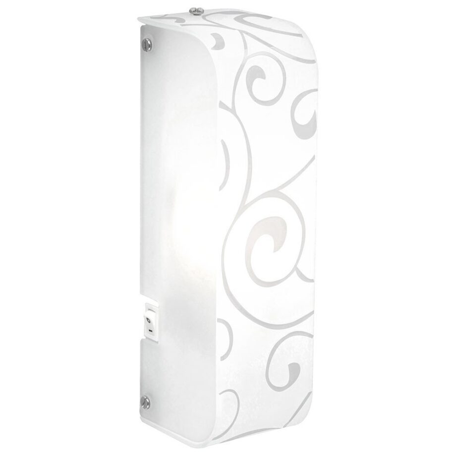 CORSER: Plafón / Aplique cristal con interruptor, 41210 Globolighting. 25 x 7cm. STOCK DISPONIBLE EN TIENDA