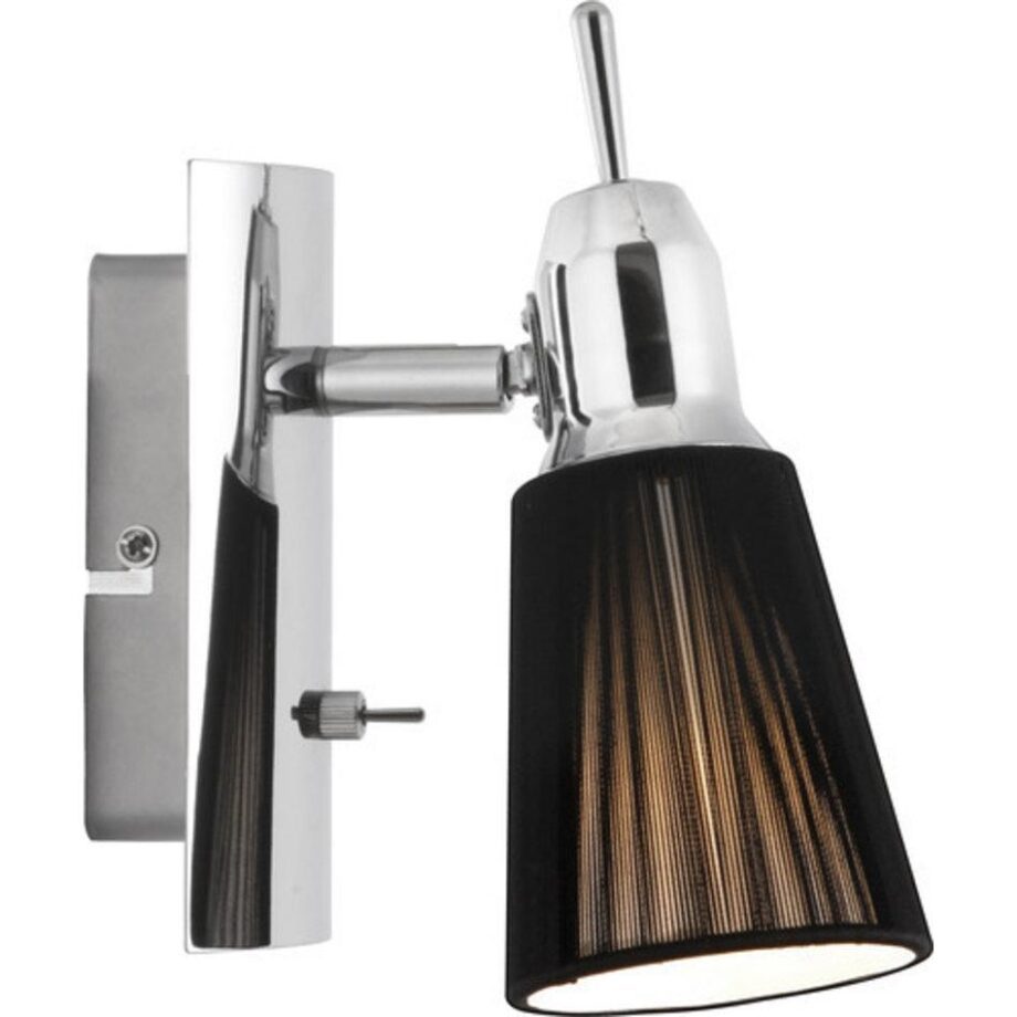 Foco E14 Chabana  54961-1 Globo Lighting pantalla hilo negro e interruptor, STOCK DISPONIBLE EN TIENDA_