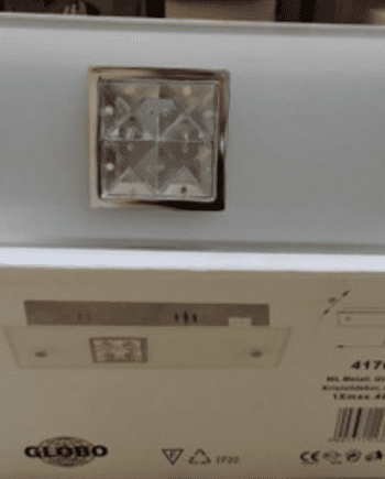 GRANADA: Plafón / Aplique Granada 41700-1 Globo Lighting con interruptor, para una bombilla E14. TARA: STOCK DISPONIBLE EN TIENDA
