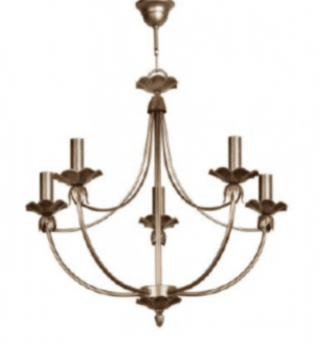mercalampara-Lámpara forja 5xE14 Ø57cm altura 56cm 1600:5 -comprar-lampara-vela-electricidad-aranda-lamparas-almeria-