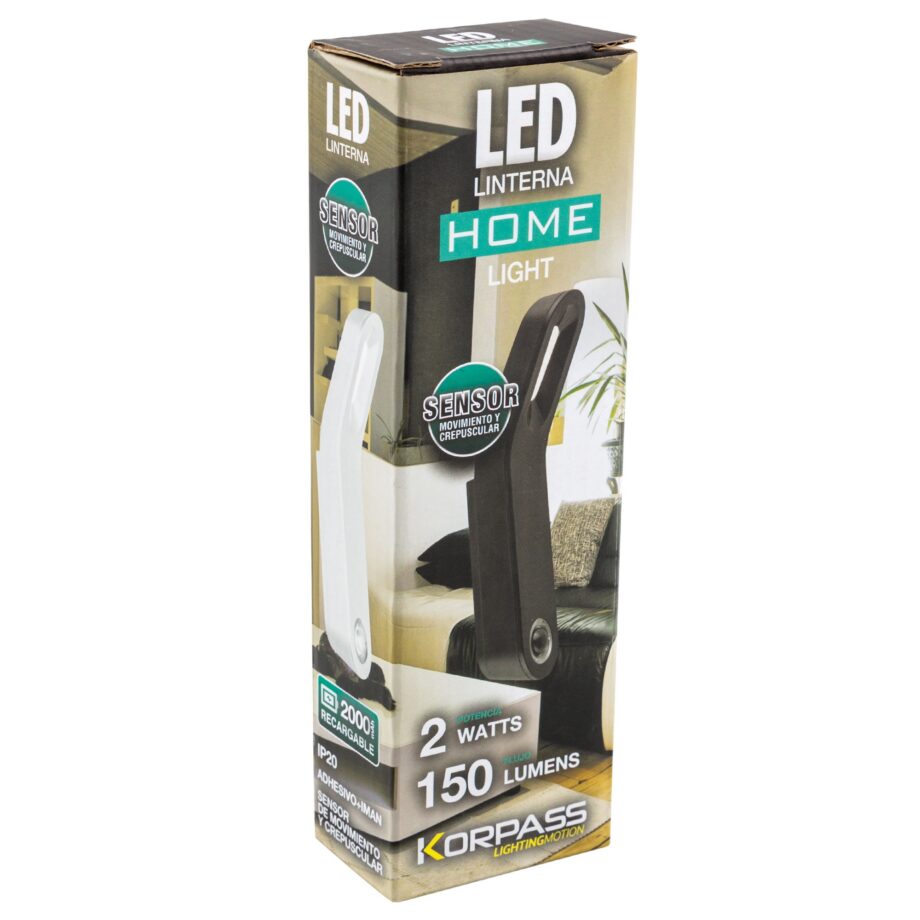 Aplique Led recargable blanco con detector de movimiento 23975 Matel Alfadyser DISPONIBLE EN TIENDA