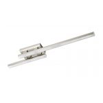 CAPRICE: Aplique / Plafón lineal níquel satinado con 30W Led, luz cálida 3k,  Mdc 5-7342. Soporte en un lateral. STOCK DISPONIBLE EN TIENDA