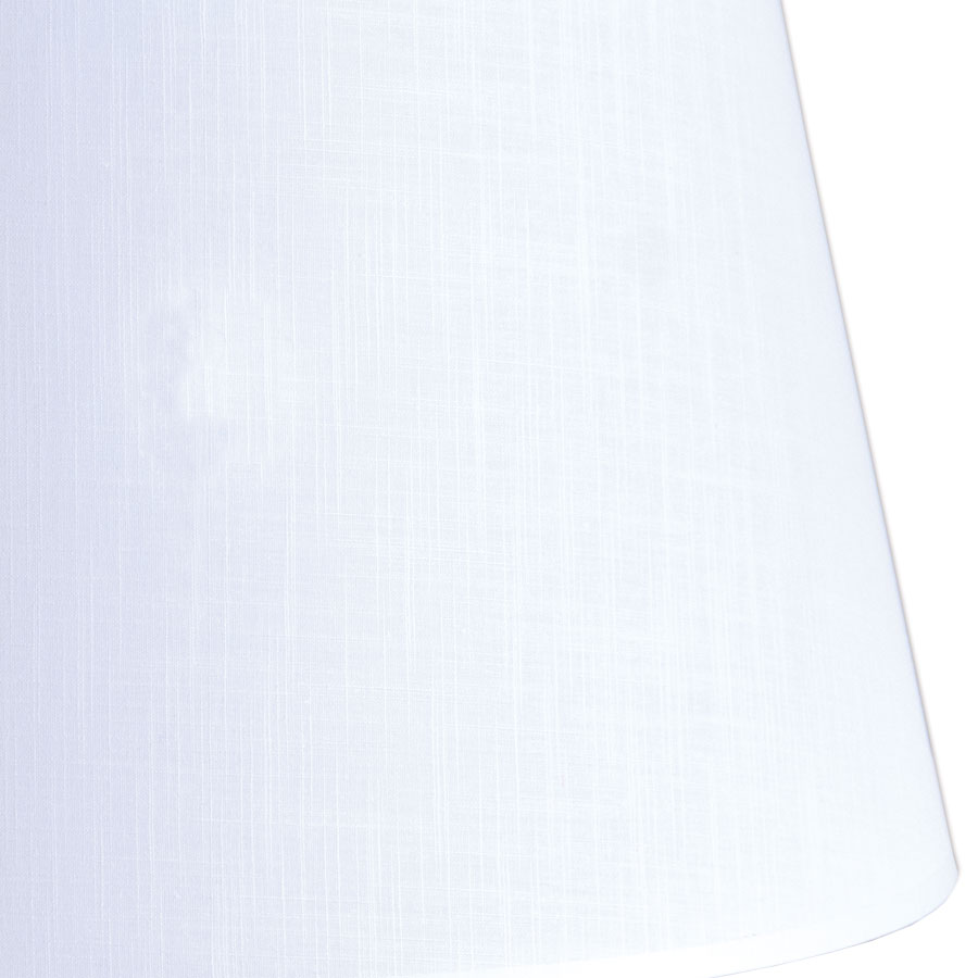 PISA: Pantalla blanca imitación lino, Marinisa. 20, 25cm para E27, forma cónica abierta. STOCK DISPONIBLE EN TIENDA