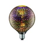 Bombilla Led Globo G125 Efecto 3D E27 4w  plata 11509 Globo Lighting. STOCK DISPONIBLE EN TIENDA