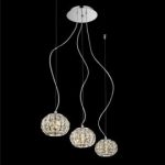 Lámpara 3 colgantes suspendidos CALYPSO SB3 Ideal lux 3 x G9