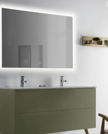 ESTELA: Espejo baño retroiluminado 61W luz cálida 3k, 16/9439-110 Acb Iluminación. 70 x 110cm.