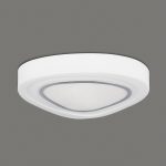 Plafón cristal opal y detalle cromado con 3 portalámparas E27
