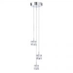 Lámpara 3 cubos suspendidos g4 base cromo, 6773-3 Search Light. STOCK DISPONIBLE EN TIENDA