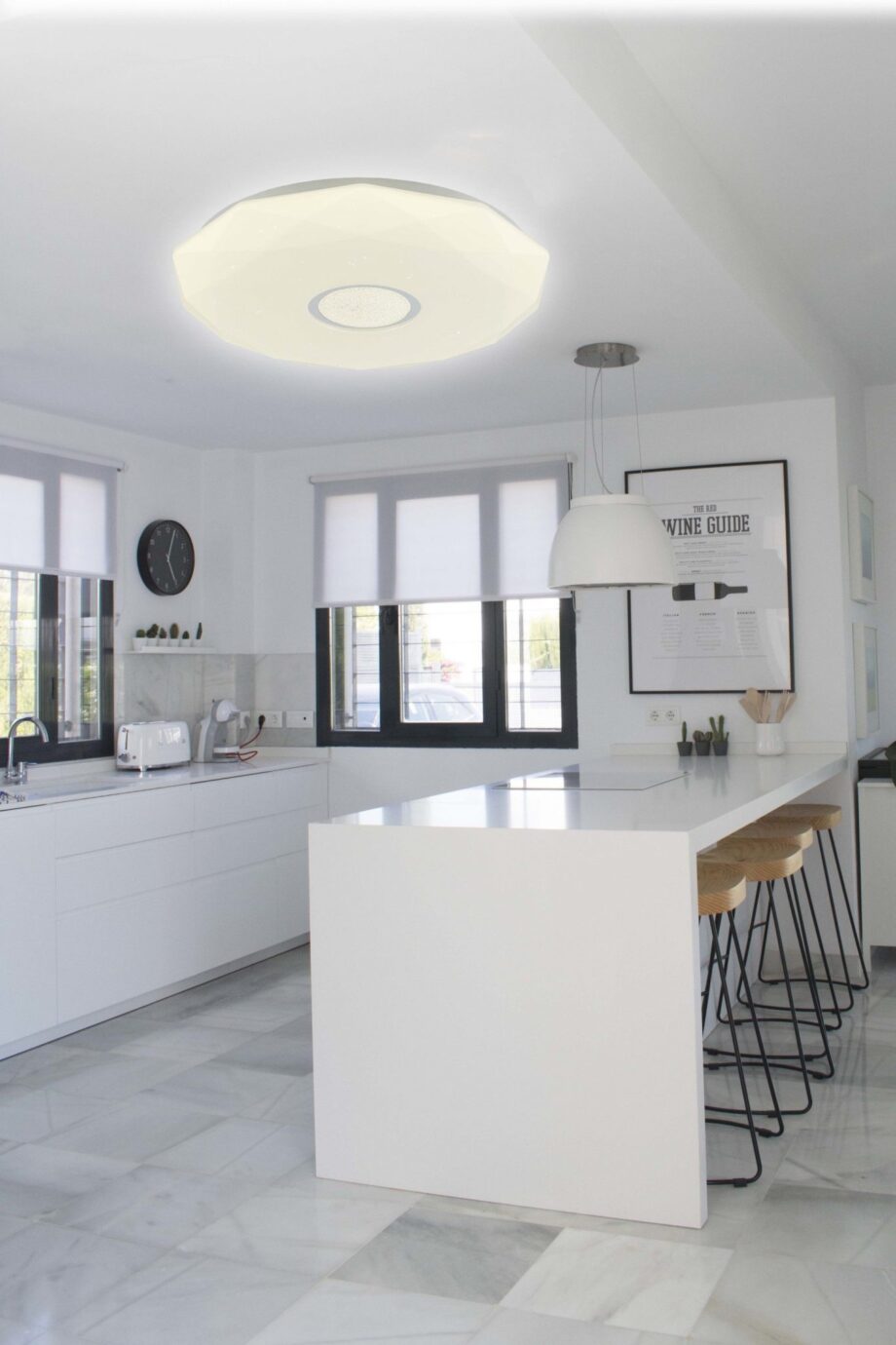 Plafón ESTRELLA Led con mando distancia 72w 53372 Lumsevi. 50cm diámetro. STOCK DISPONIBLE EN TIENDA