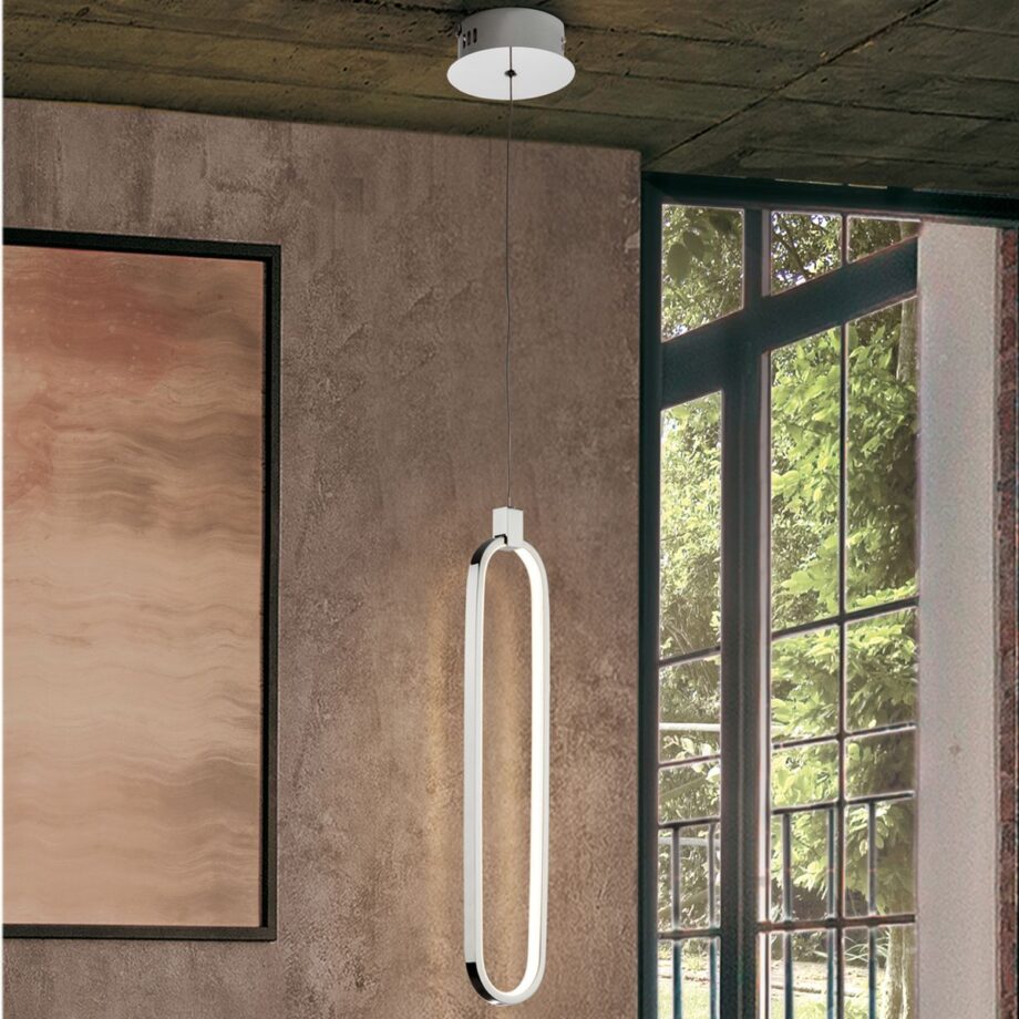 COLETTE - Colgante Cromo con 13W LED