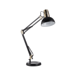 Flexo E27 Led Artic Mdc negro arquitecto con BASE Y CON PINZA. STOCK EN TIENDA