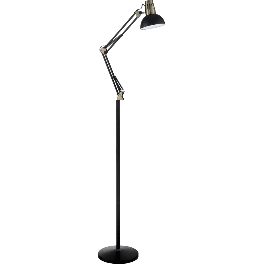 Flexo / Lámpara pie E27 con bombilla Led Artic Mdc negro 5-7794.