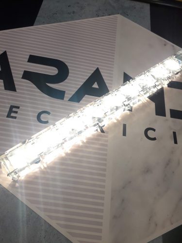 LAMPARA-LED-diseño-cromo-cristal-colgante-electricidad-aranda-lamparas-almeria-
