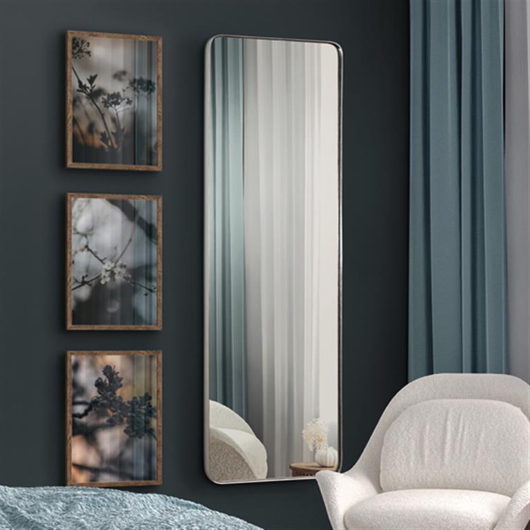Espejo con marco vestidor rectangular ORIO en Pan de Plata