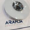 Plafón aluminio con cristal y cromo Center Ap1 Ideal lux T5 22w