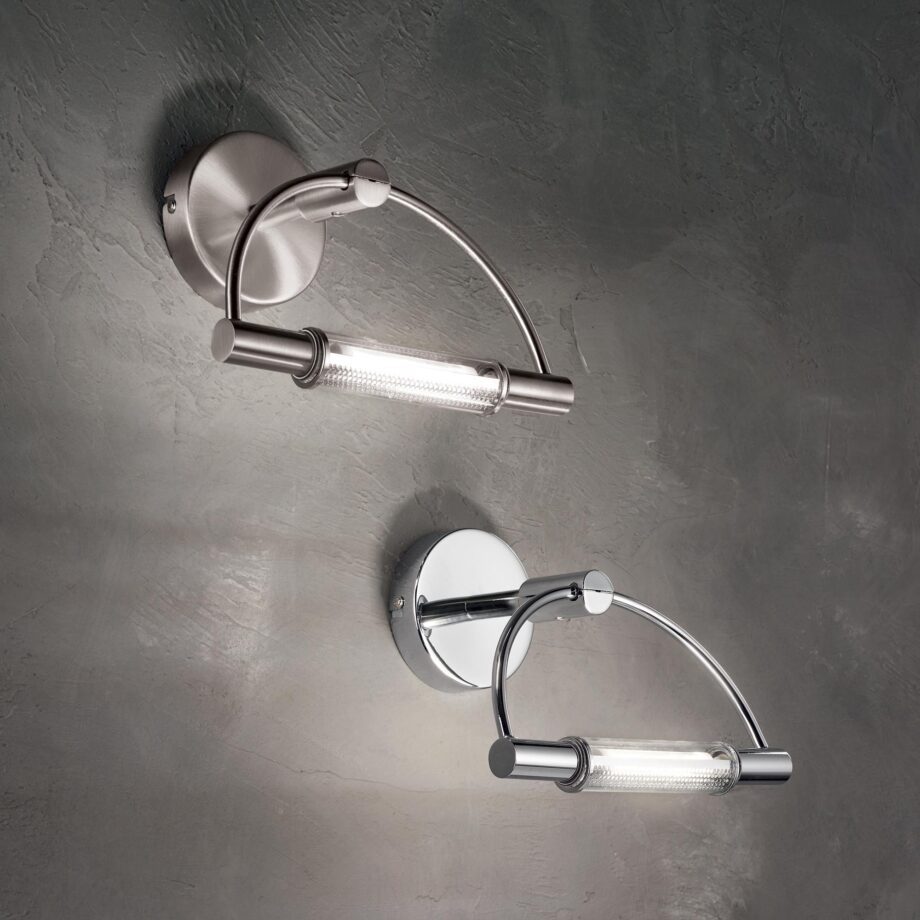 Aplique pared ARCO Ap1 Niquel satinado g9 interruptor  Ideal lux DISPONIBLE EN TIENDA