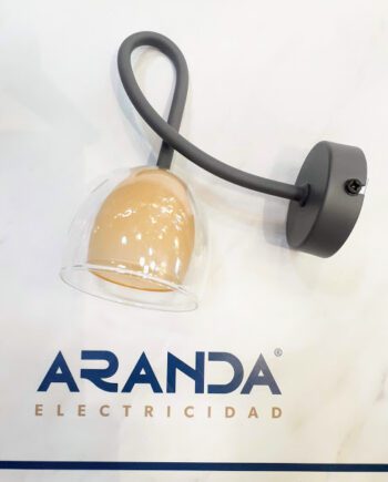 Aplique pared 16/313 rustico con tulipa cristal G9 Acb Iluminación  DISPONIBLE EN TIENDA