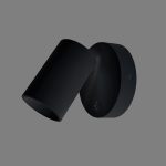 Aplique de pared GINA negro texturado con interruptor