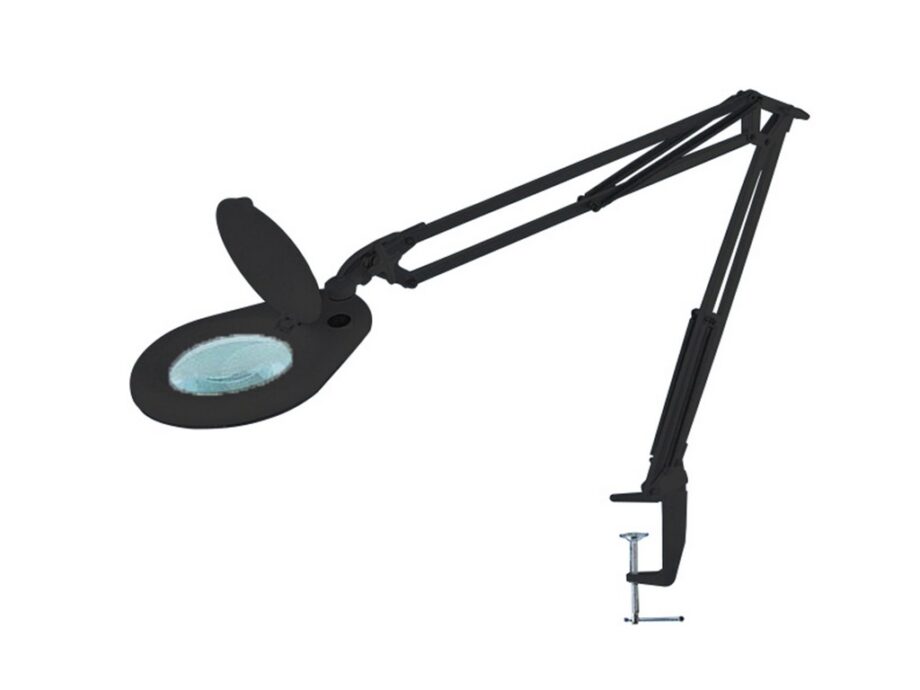 Flexo de lupa Led Negro aumento 3 dioptrías 22w, 1950071 F Bright. STOCK EN TIENDA