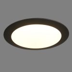 IMAX: Plafón Led Dimable con mando a distancia 32w Negro con 44cm Acb Iluminación