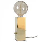 Lámpara de sobremesa dimable cobre, con bombilla Led regulable 4w, Totem  E27 11626  OPJET PARIS. STOCK EN TIENDA