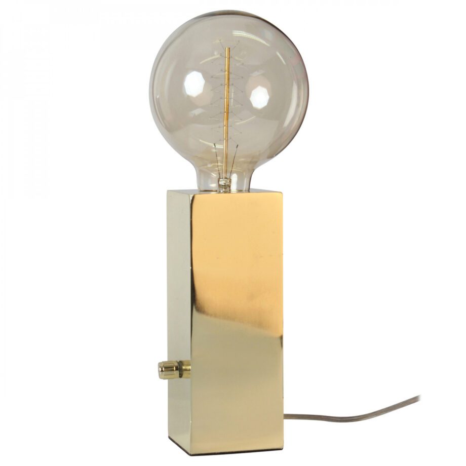 Lámpara de sobremesa dimable cobre, con bombilla Led regulable 4w, Totem  E27 11626  OPJET PARIS. STOCK EN TIENDA