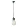 43355bLampara Techo Metal:cristal Cromada _ø15×25 Cm Hmax-111 Cm -1xe14 Electricidad Aranda. Lamparas e iluminación en Almería