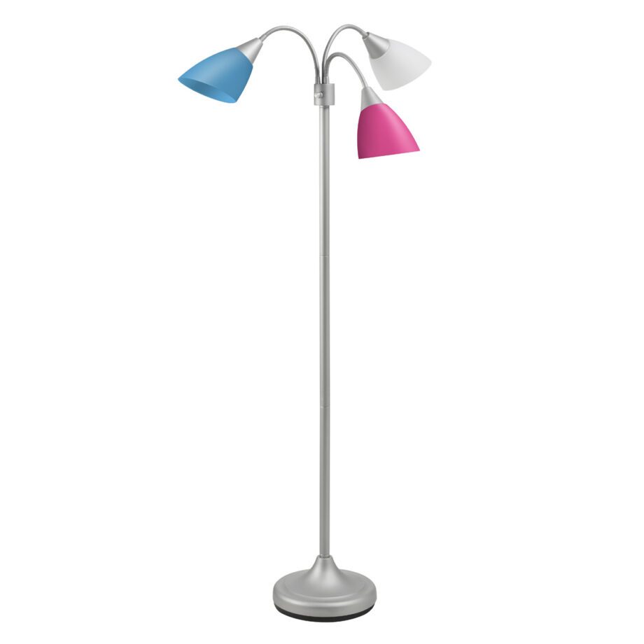 Lámpara de pie MOBEL 5-2231 plata y multicolor 3 x E14 MDC. STOCK  DISPONIBLE EN TIENDA