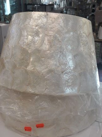 Pantalla cónica nácar de 35cm diámetro, 124 Mercalámpara.  Para Colgar E27. STOCK EN TIENDA
