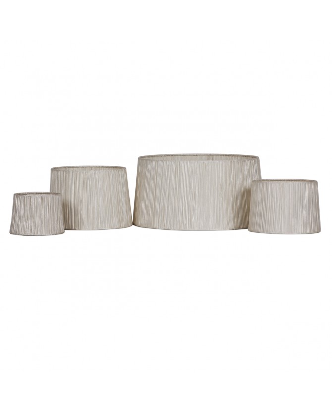 Pantalla para E27, Medida 20cm, Seda plisada beige XP019 Ajp. STOCK DISPONIBLE EN TIENDA