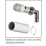 Aplique de pared articulable diseño para bombilla g9 blanco, GB-4061-B Incolamp. DISPONIBLE EN TIENDA