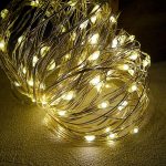 Guirnalda alambre gota de luces Led color luz cálida 20m a 220v con enchufe