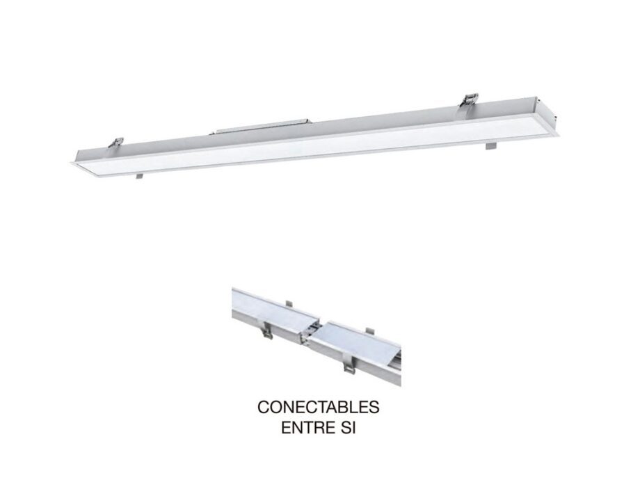 Panel empotrar rectangular Led 40w, luz neutra 4k 120cm, 1801414  F Bright. STOCK DISPONIBLE EN TIENDA