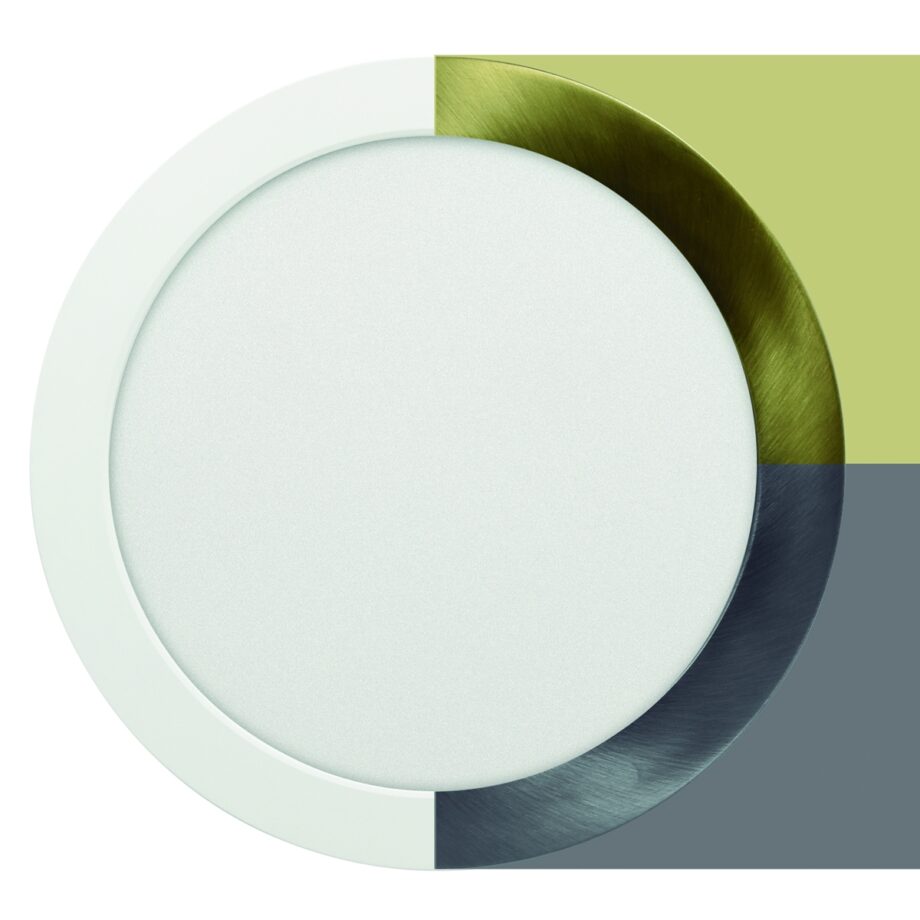 Aro para plafón Led MONET Custom,  Níquel Satinado para 18W, 67675 ALG SA. 21,5cm. STOCK DISPONIBLE EN TIENDA