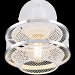 VIGATTO: Foco geométrico en E14  Blanco y cromo 54026-1 Globo Lighting. STOCK DISPONIBLE EN TIENDA