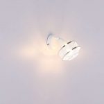 VIGATTO: Foco geométrico en E14  Blanco y cromo 54026-1 Globo Lighting. STOCK DISPONIBLE EN TIENDA
