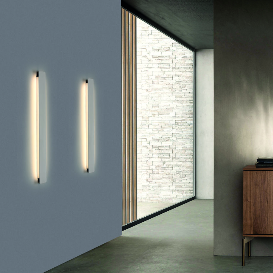FOSCA: Aplique de pared metal blanco texturado A38330B  30w Led arriba abajo Acb Iluminación