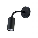 EYE FLEX S: Foco articulable flexible negro con interruptor, para bombilla Gu10, 9068 Nowodvorski. STOCK EN TIENDA