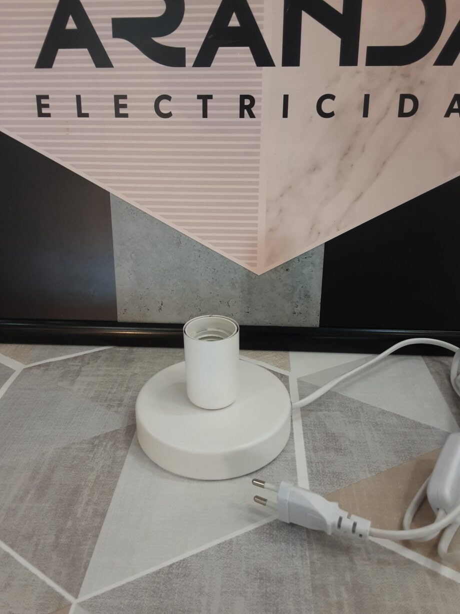 Sobremesa para bombilla decorativa Blanco E27 1200104 B F Bright, DISPONIBLE EN TIENDA>